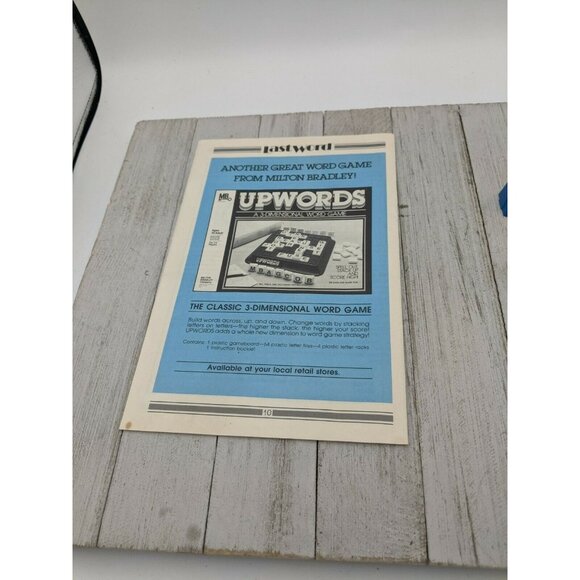 1985 Last Word Board Game Replacement 3 Playing Pawn Pieces & Instruction Only - Picture 4 of 5